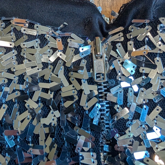 Juniors City Studio Purple Sequin Ruched Sheath Dress Size 5 - Picture 8 of 9